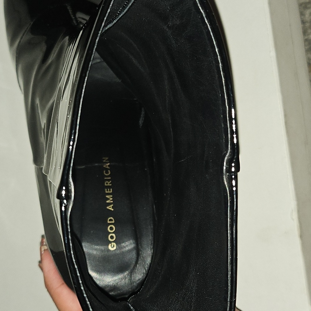 Good American patent leather Black Ankle Boots 9.5 - Picture 11 of 16